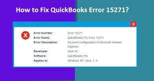 QuickBooks Error 15271 – Troubleshooting Methods