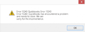 Quickbooks error 15423
