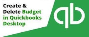 Make And Delete Budget In Quickbooks