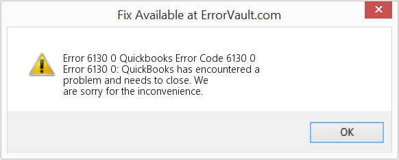 Quickbooks Error 6130