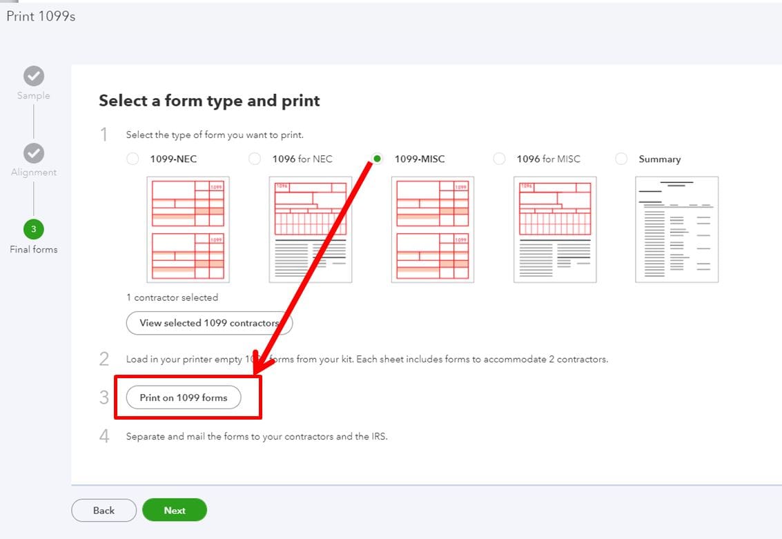 Steps to Print 1099 in QuickBooks Online