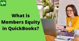 quickbooks member equity