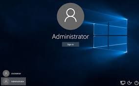Sign in as an Administrator