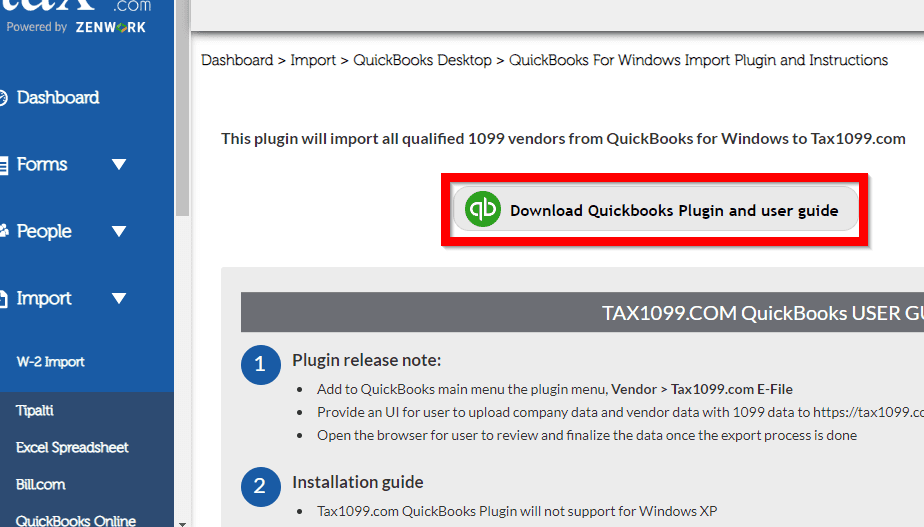 Download QuickBooks Plugin