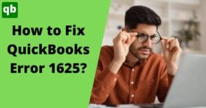 QuickBooks Error 1625