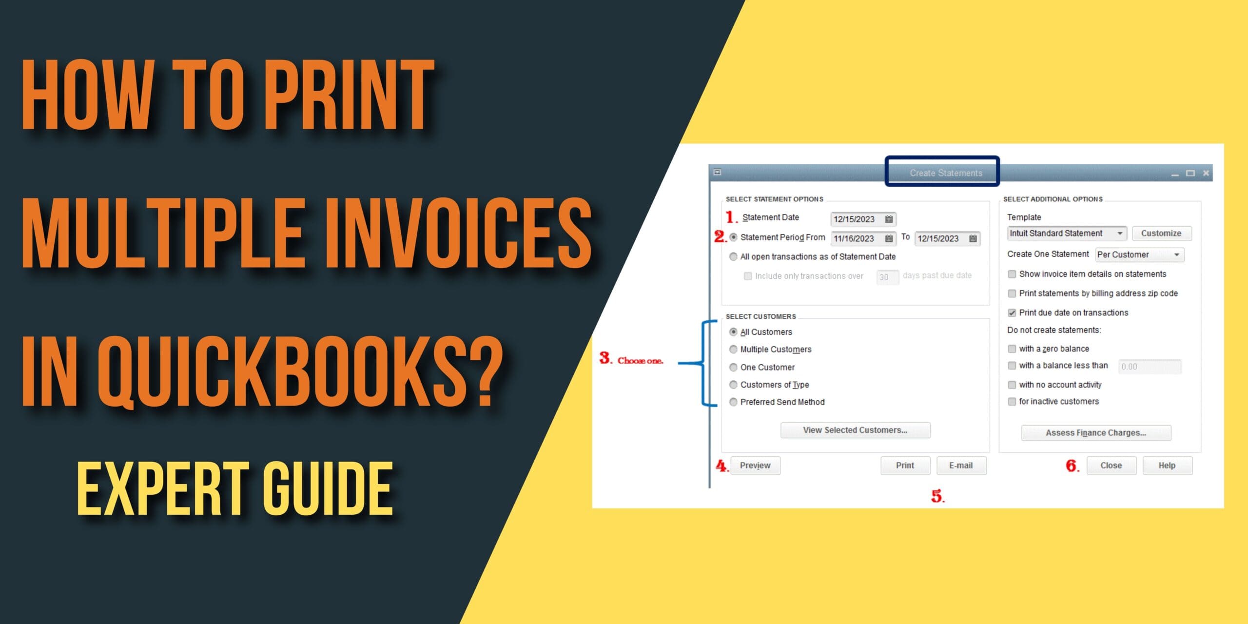 How to Print Multiple Invoices in QuickBooks? Expert Guide